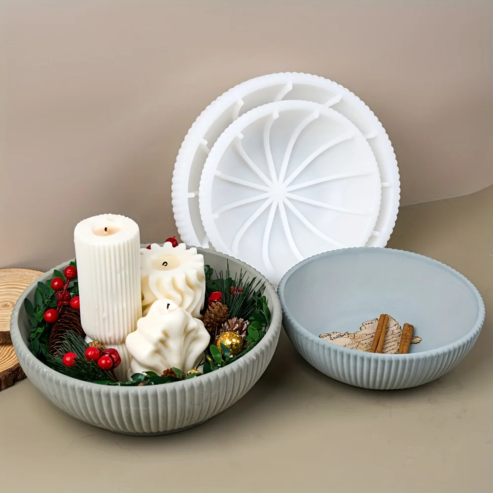 Succulent Set - 1 قالب سيليكون حلقي للإيبوكسي، وصناعة