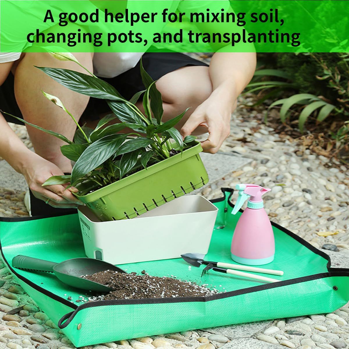 حصيرة مقاومة للماء لزراعة النب - مراجعة Repotting Mat وسعره